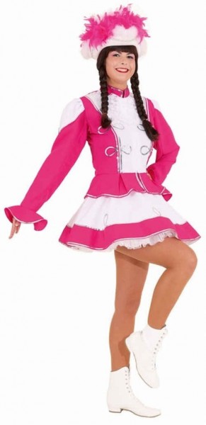 Pink-Weißes Funkenmariechen Tanzmarie Kostüm