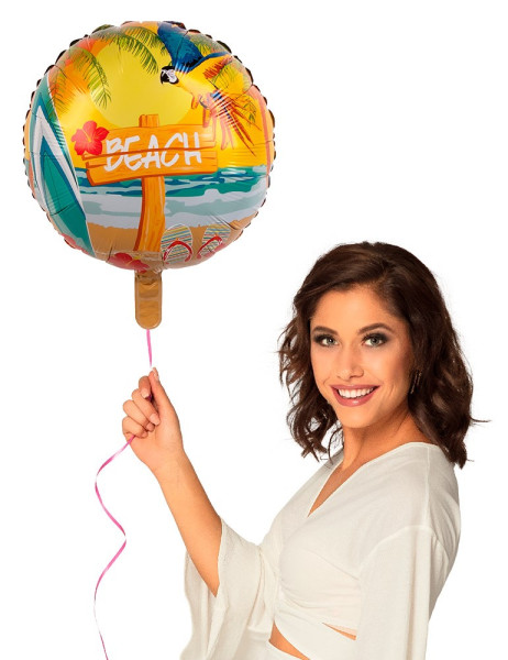 Kleurrijke Hawaii Aloha folieballon 45cm