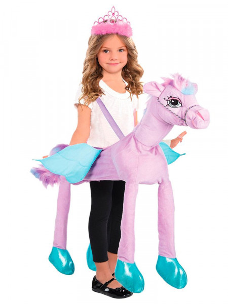Déguisement poney cavalier fille violet