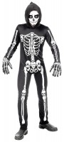 Oversigt: Uhyggelig skelet jumpsuit til børn