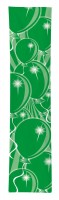 Bannière d'anniversaire spectaculaire verte 3m x 60cm