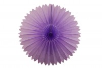 Aperçu: Éventail de décoration Points fun violet pack de 2 40 cm