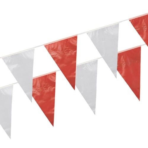Red and white outdoor fan pennant chain 4m