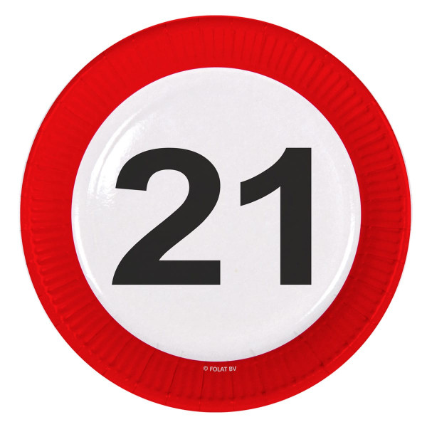 8 tablic znak drogowy 21 urodziny