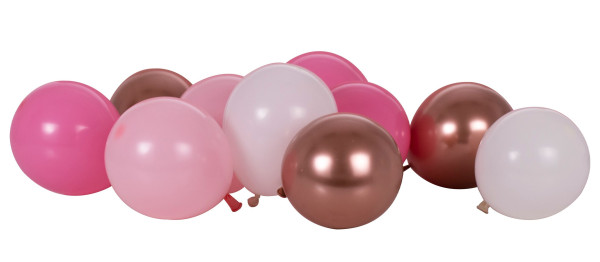 40 palloncini rosa mix 12 cm