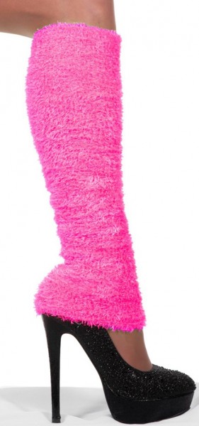 Neonowe pluszowe mankiety w kolorze różowego Bad Taste
