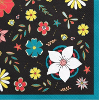Preview: 20 feast of the dead flowers napkins