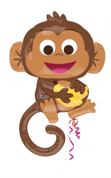 Foil balloon jungle monkey Lian figure