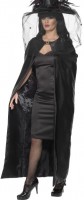 Preview: Mysterious witch cape in black