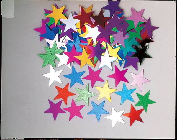 Farverig XL stjerne drys dekoration Estrella 14g