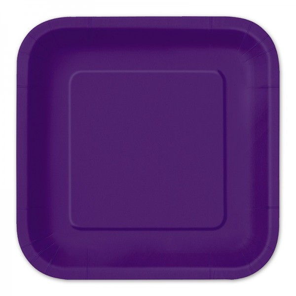 14 Piatti di carta per feste Melina Purple Violet 23cm