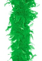 Green feather boa 180cm