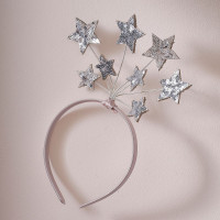 Preview: Stars headband for girls silver