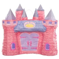 Märchenschloss-Pinata als Spiel zum Prinzessin Kindergeburtstag Mädchen