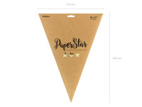 Preview: Do it yourself decoration star made of metallic-golden cardboard 70cm