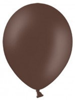 10 balonów Partystar czekoladowo-brązowy 30 cm