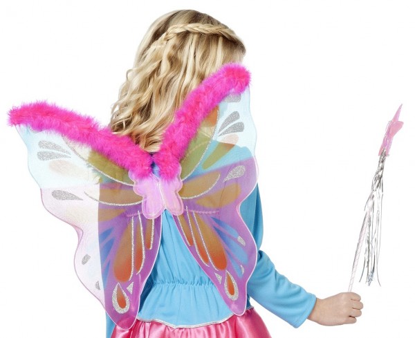 Pink butterfly wings for kids