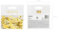 Preview: Golden 50th Birthday sprinkle decoration 15g