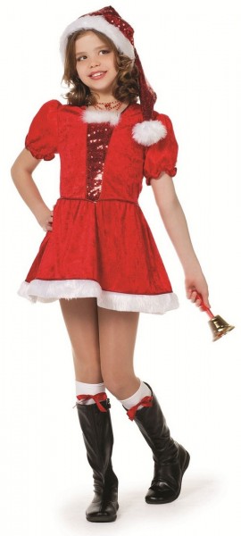 Disfraz infantil de ayudante de Navidad Wanda
