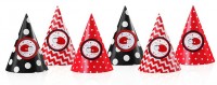 Preview: 6 ladybug party hats 16cm