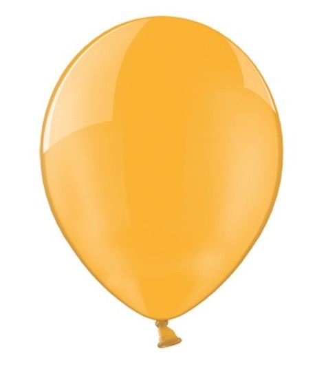 100 kristallen ballonnen oranje 13cm