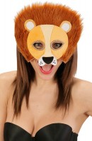 Preview: Fluffy lion mask unisex