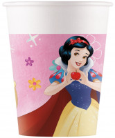 8 vasos de plástico de princesas de cuento de hadas encantadas 200ml