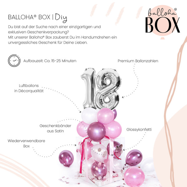 Balloha XL Geschenkbox DIY Pretty Pink 18 3