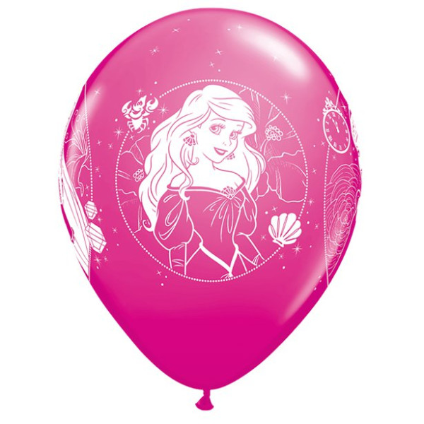 6 Romantic Disney Princess Ballons 30cm 2