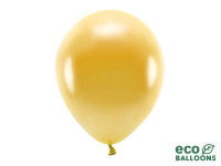 Vorschau: 100 Eco metallic Ballons gold 30cm