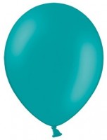 Preview: 100 party star balloons turquoise 23cm