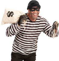 Costume de voleur de banque escroc pour homme