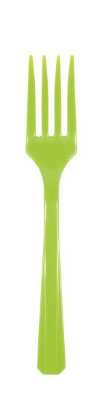 20 forchette di plastica in verde kiwi