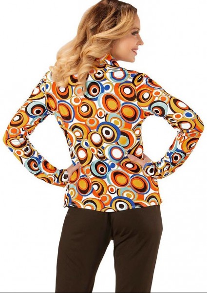 Crazy jaren 70 blouse Lisa voor dames