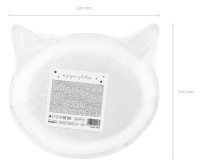 Widok: 6 papierowych talerzy z kotami Boo Town 22 x 20 cm