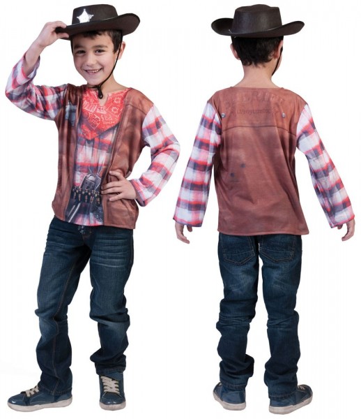 Cowboy Sheriff 3D Shirt For Kids