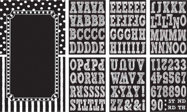 Affiche de porte personnalisable avec des autocollants Black &amp; White Party
