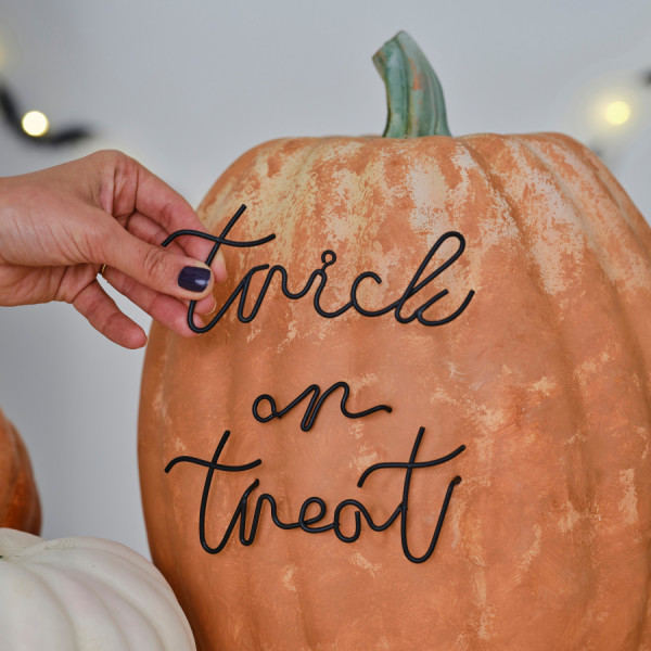 Letras de Halloween truco o trato