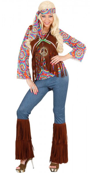 Disfraz de hippie para mujer Clásico