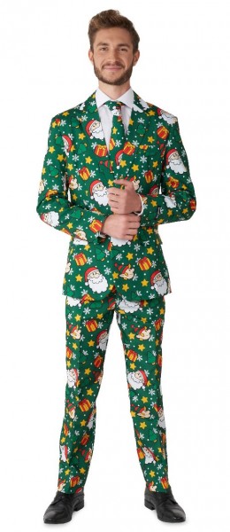Suitmeister Santa's Elves Green suit for men