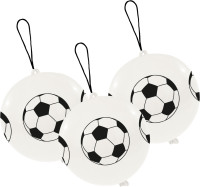 3 Fußball Punchbälle Latexballons 45cm
