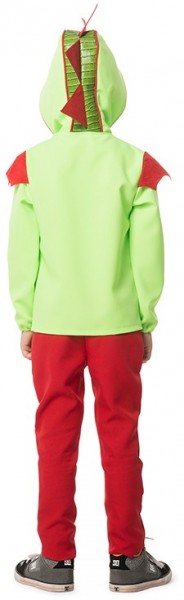 Fiery dragon top in red-green for children 2