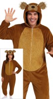 Voorvertoning: Berenpak Kostuum voor Volwassenen – Bruine Kigurumi Onesie