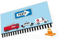 8 tarjetas de invitación a la fiesta del tráfico