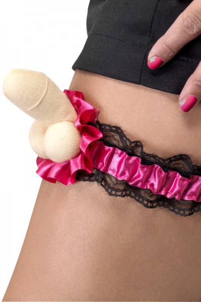 Pink penis garter