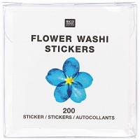 Blaues Blüten FSC Washi Tape