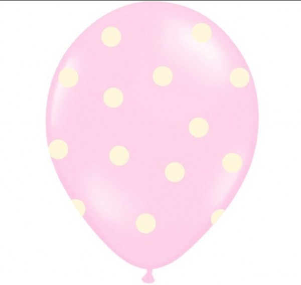 6 Ballons Its a Girl Vanille Rosa 30cm 3