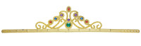 Vista previa: Corona de diadema pomposa con piedras preciosas