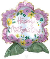 Ballon renoncule Happy Mother's Day 63 x 68cm