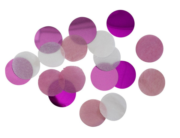 Glanzende roze confetti 15g